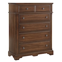 Traditional 5-Drawer Chest with Soft Close Guides 