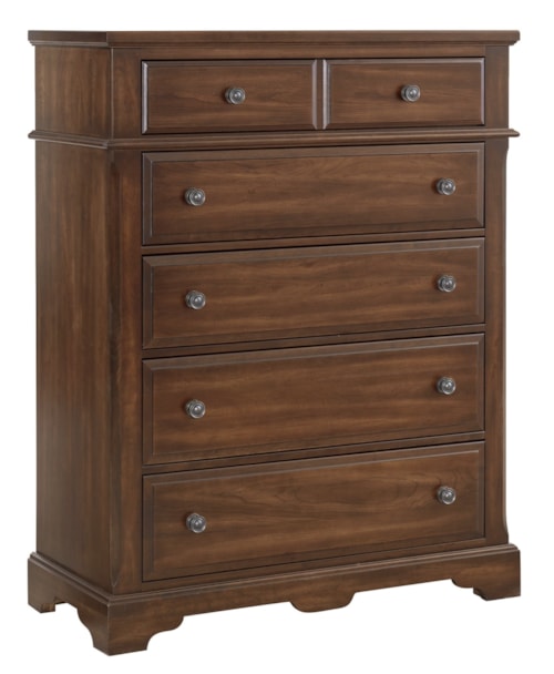 Traditional 5-Drawer Chest with Soft Close Guides