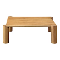 Contemporary Square Solid Oak Coffee Table