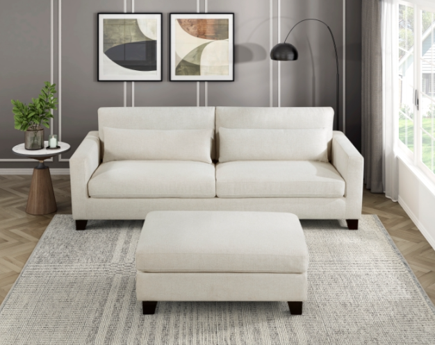 Sofa and Ottoman Set