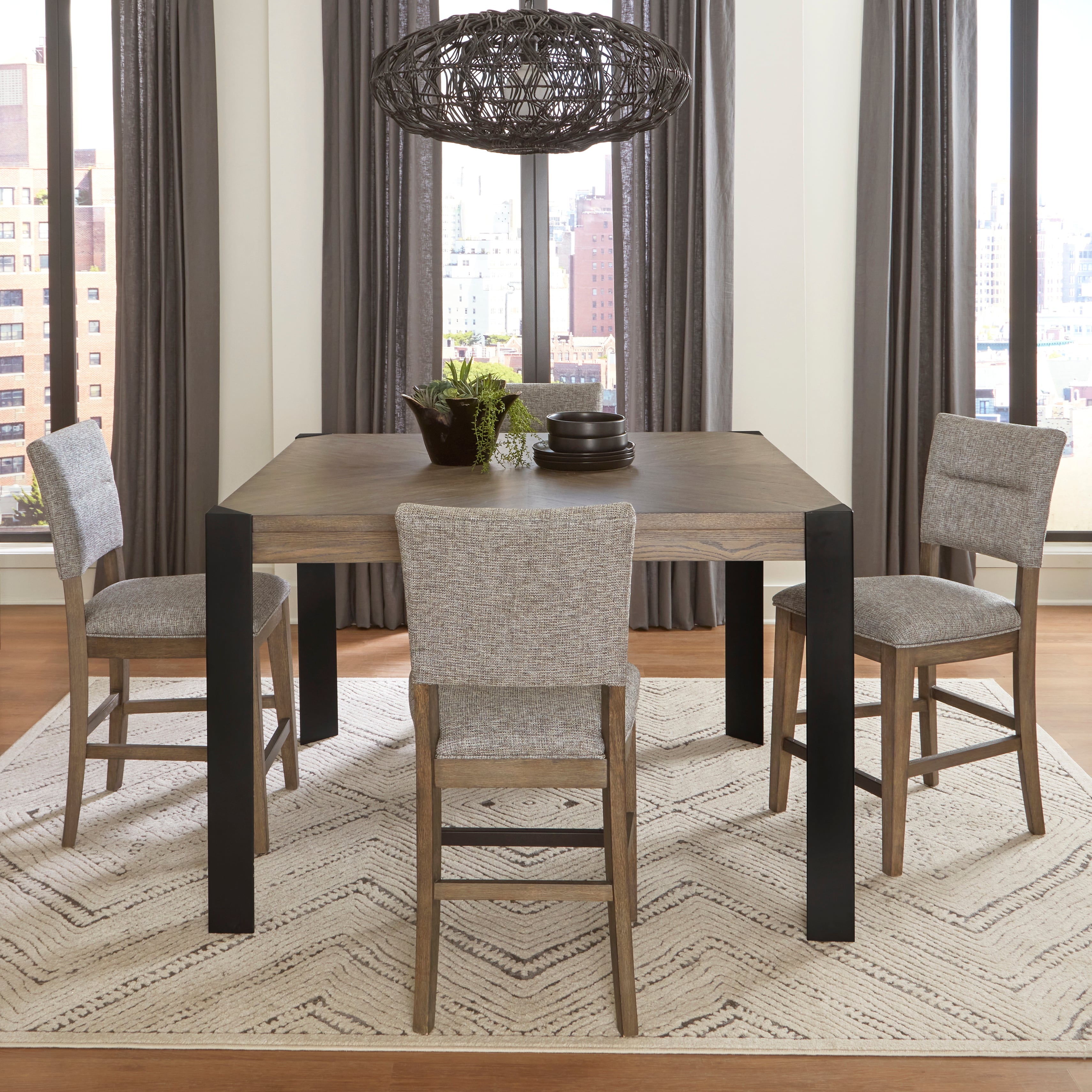 5-Piece Counter-Height Dining Set