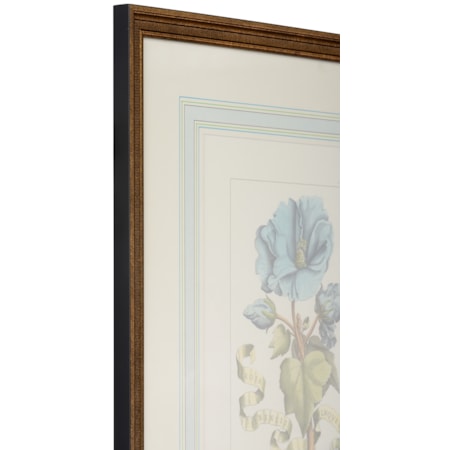 Bl Floral W/Ribbon-A