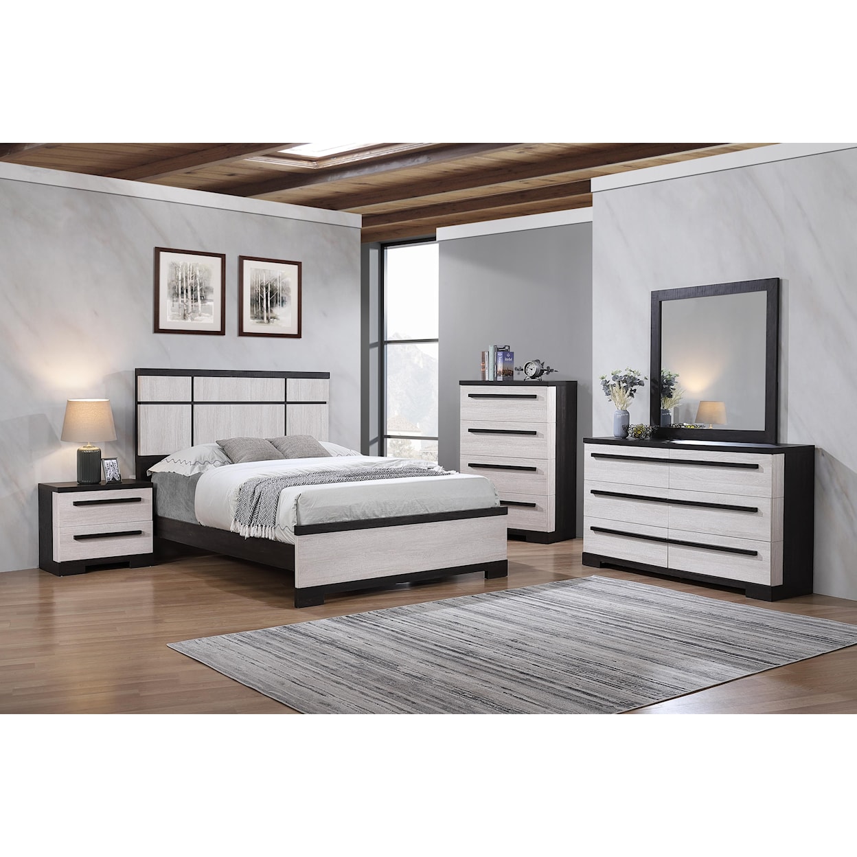 CM REMINGTON Panel Bed - Queen