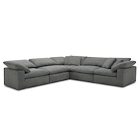 Casual 5-Piece Modular Sectional Sofa