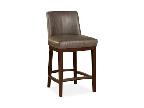Contemporary Counter Stool with Rounded Back