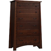 Transitional 6-Drawer Chest