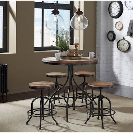 5-Piece Pub Table and Stool Set