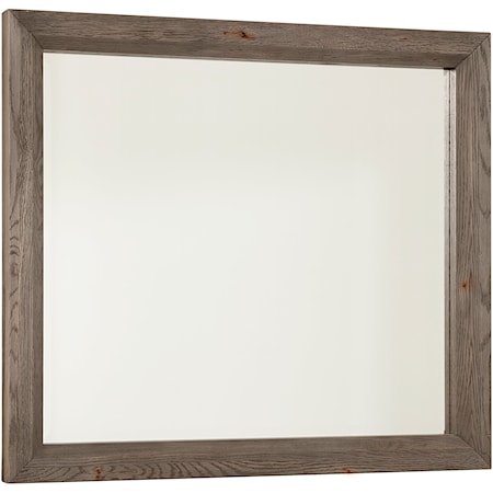 Transitional Rustic Landscape Mirror