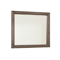 Transitional Rustic Landscape Mirror