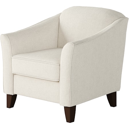 Accent Chair with Sloped Arms