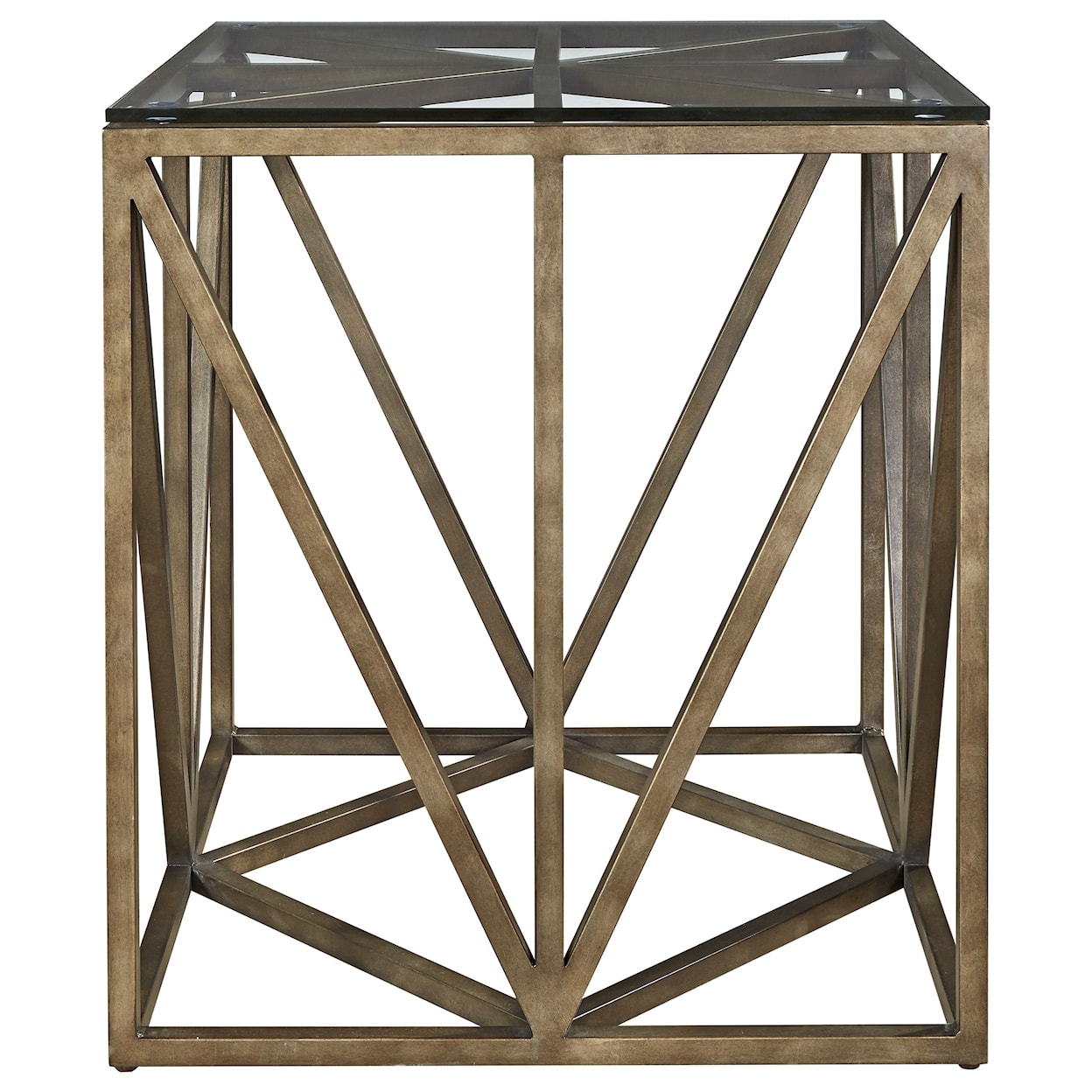 Universal Authenticity Truss Square End Table