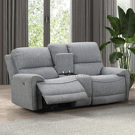 Power Reclining Loveseat with Console