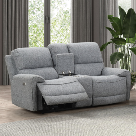 Power Reclining Loveseat with Console