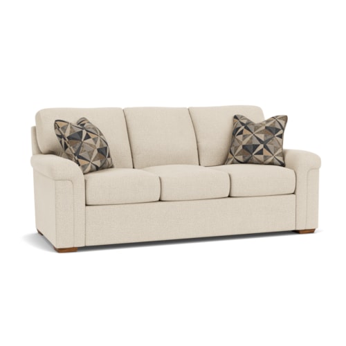 Casual Sofa with Pillow Arms