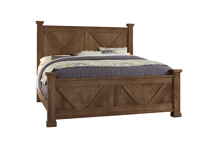 Cool Rustic Queen Barndoor Panel Bed by Artisan & Post at Esprit Decor Home Furnishings