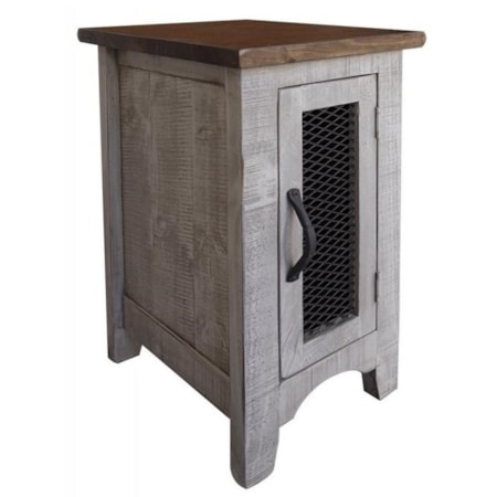 Chairside Table with 1 Door