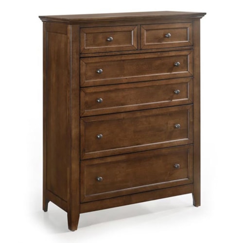 Transitional 6-Drawer Chest with Cedar Bottom Panels