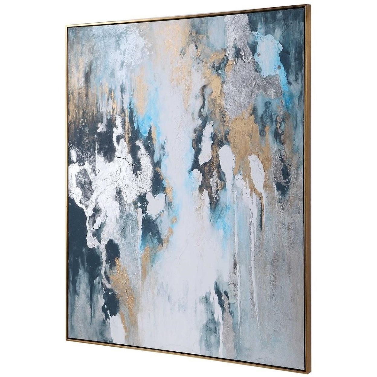 Uttermost Art Stormy Seas Hand Painted Canvas