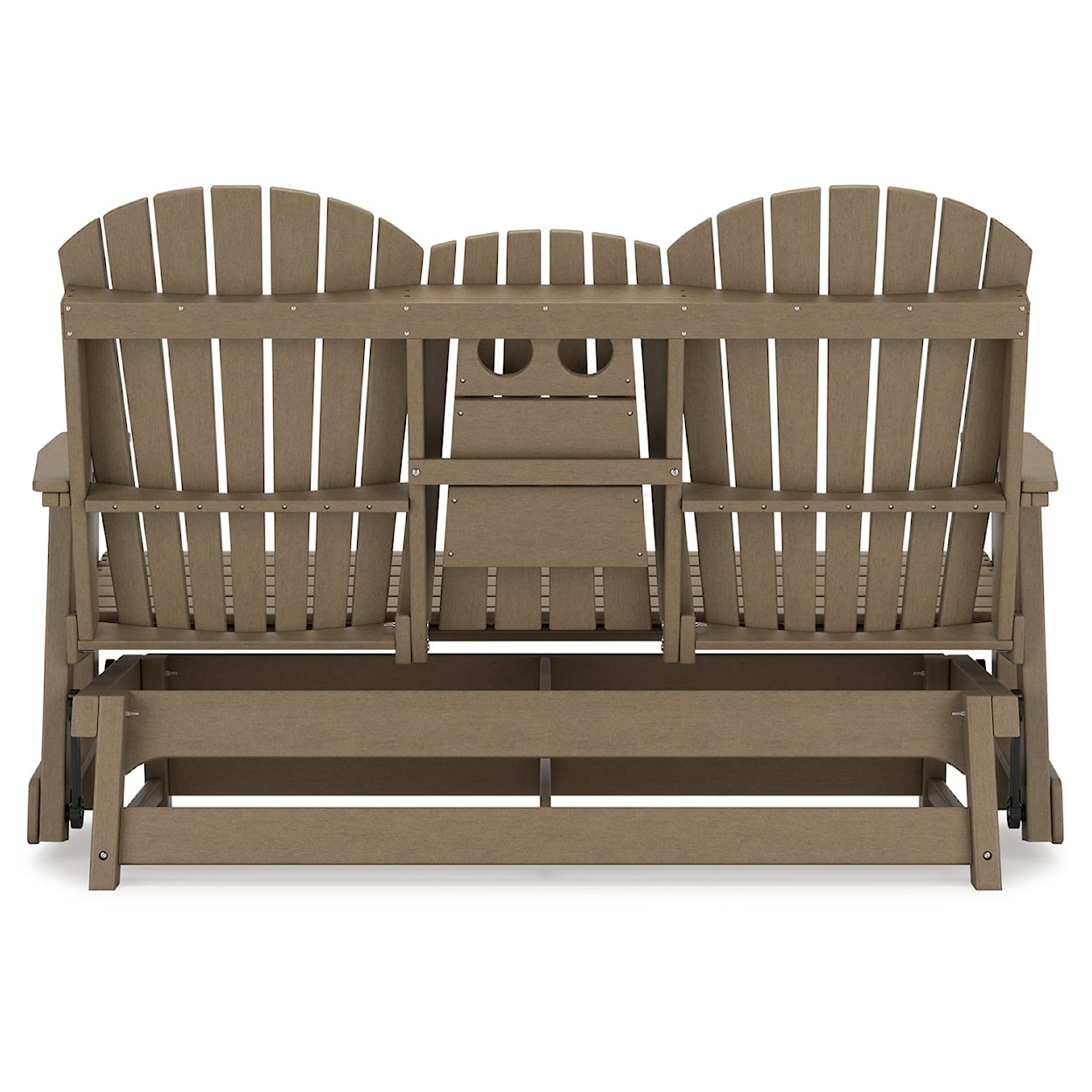 Benchcraft Hyland wave Outdoor Glider Loveseat