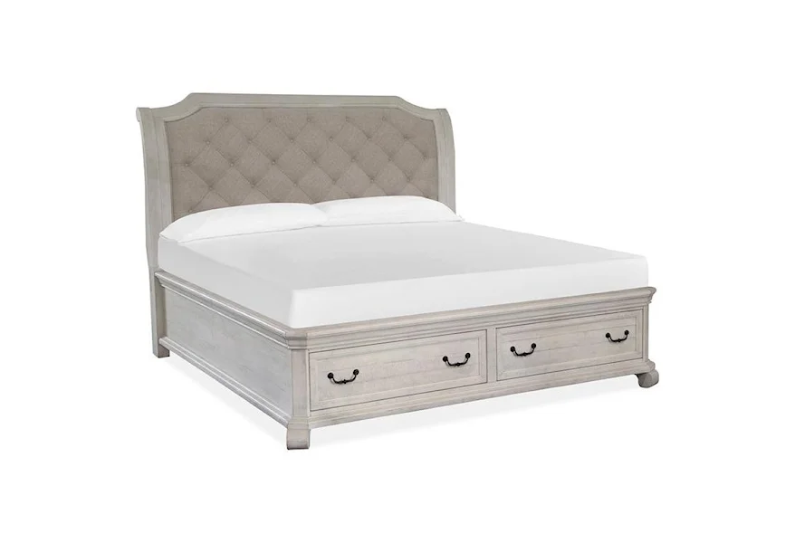 Bronwyn Bedroom Queen Sleigh Storage Bed by Magnussen Home at Z & R Furniture