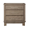 Liberty Furniture Canyon Road 3-Drawer Night Stand