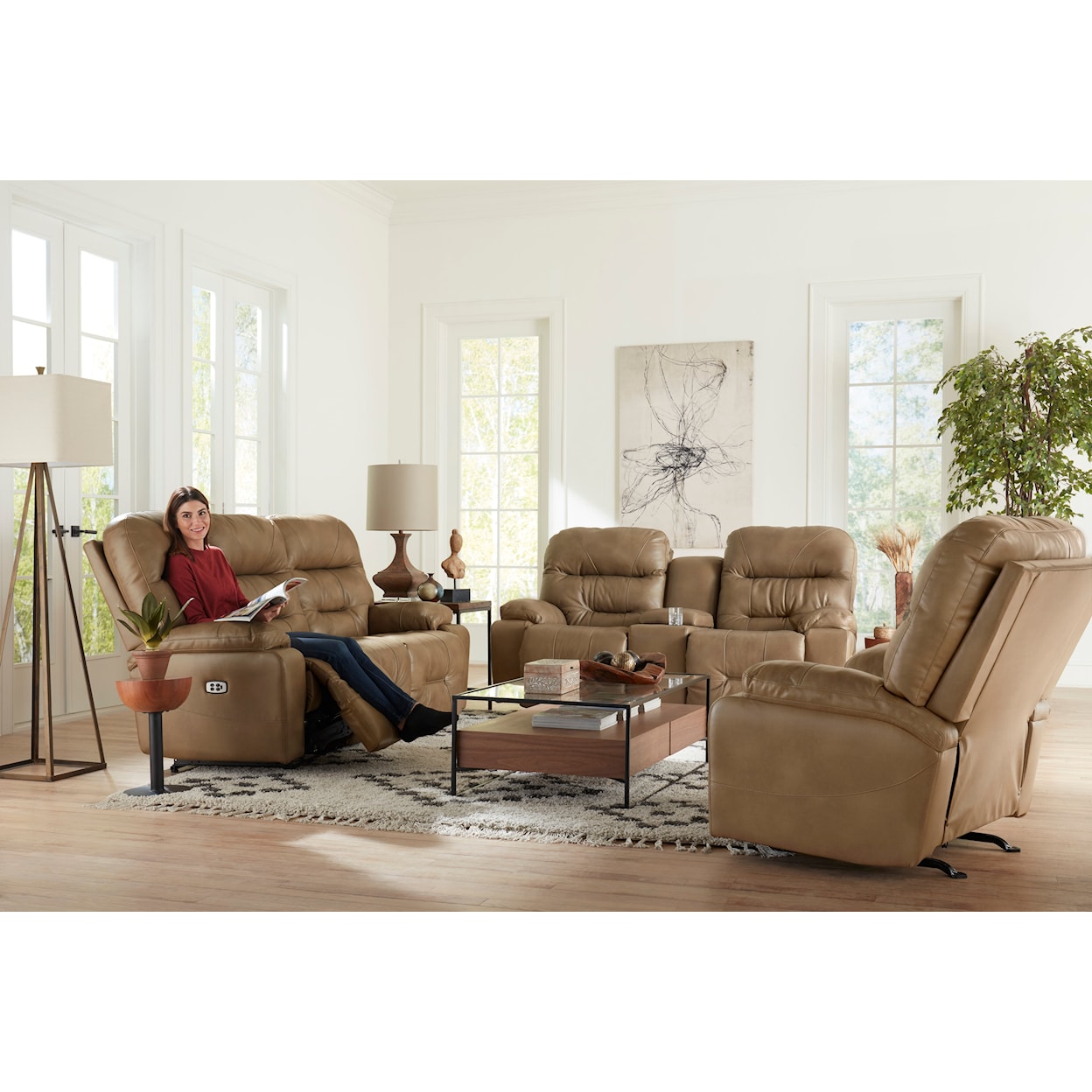 Best Home Furnishings Ryson Power Space Saver Recliner