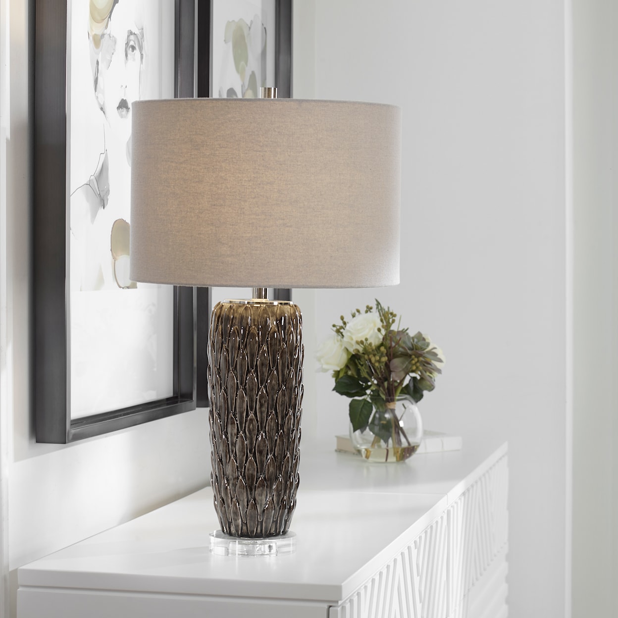 Uttermost Nettle Nettle Textured Table Lamp