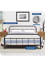 Modway Maisie Maisie Stainless Steel Twin Bed Frame By Modway