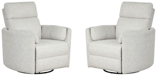 Casual Power Swivel Glider Recliner (Set of 2)