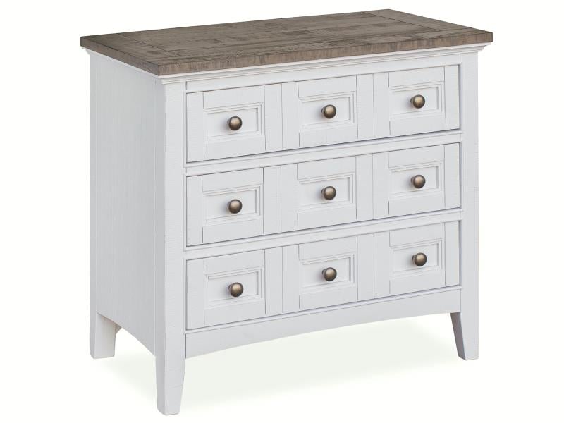 Magnussen Home Heron Cove 3-Drawer Two-Tone Nightstand
