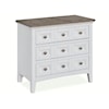 Magnussen Home Heron Cove Bedroom Two-Tone 3-Drawer Nightstand