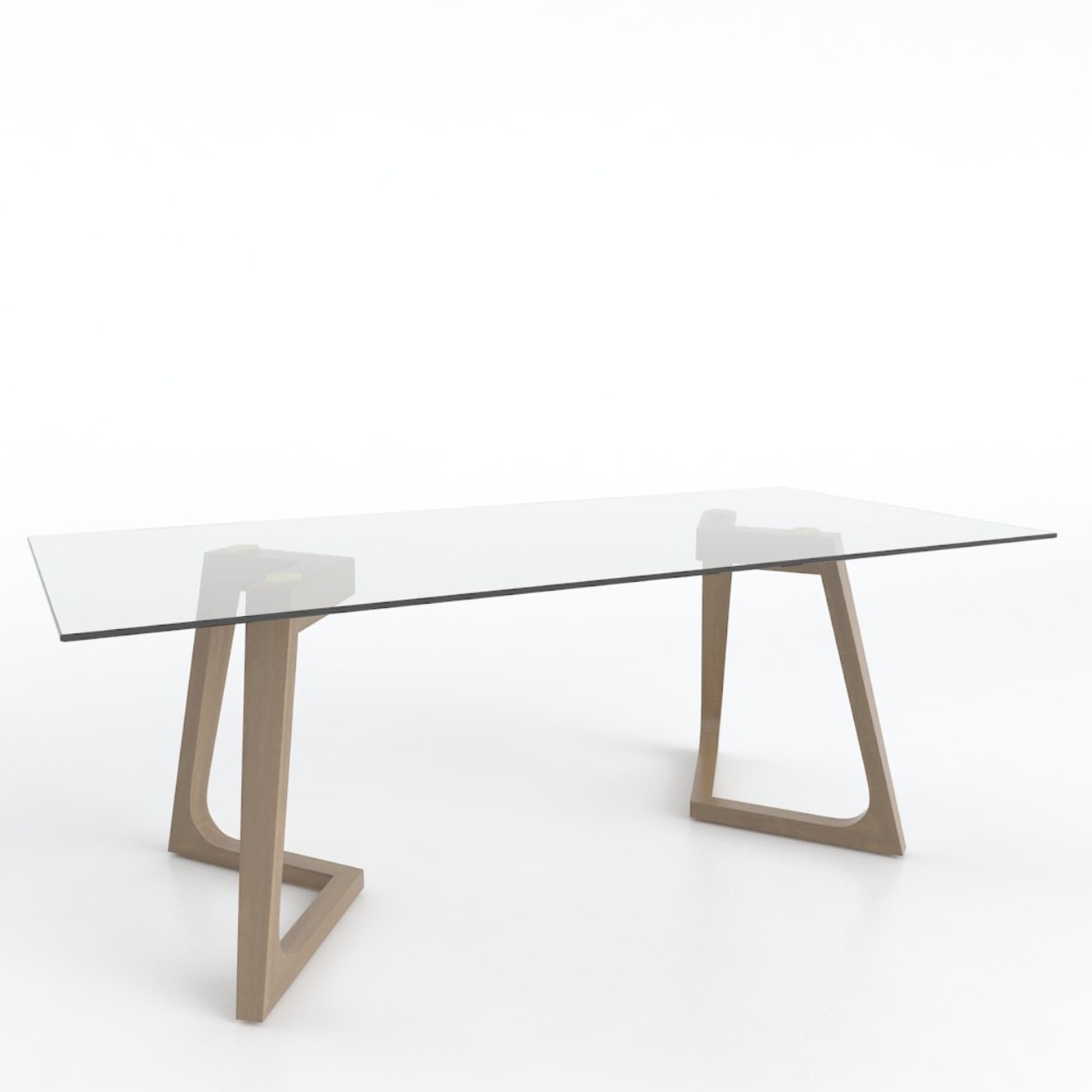 Canadel Modern - Custom Dining Glass Dining Table