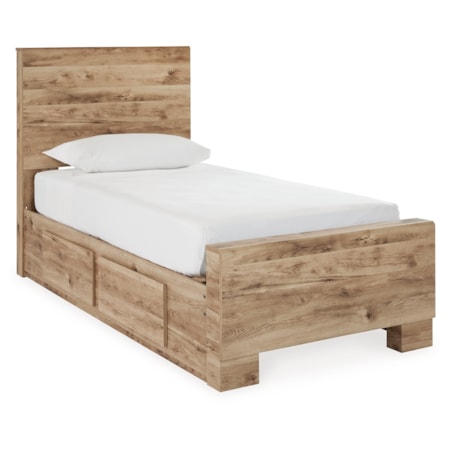 Twin Panel Bed With 1 Side Storage