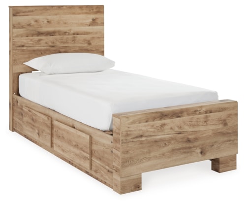 Twin Panel Bed With 2 Side Storage