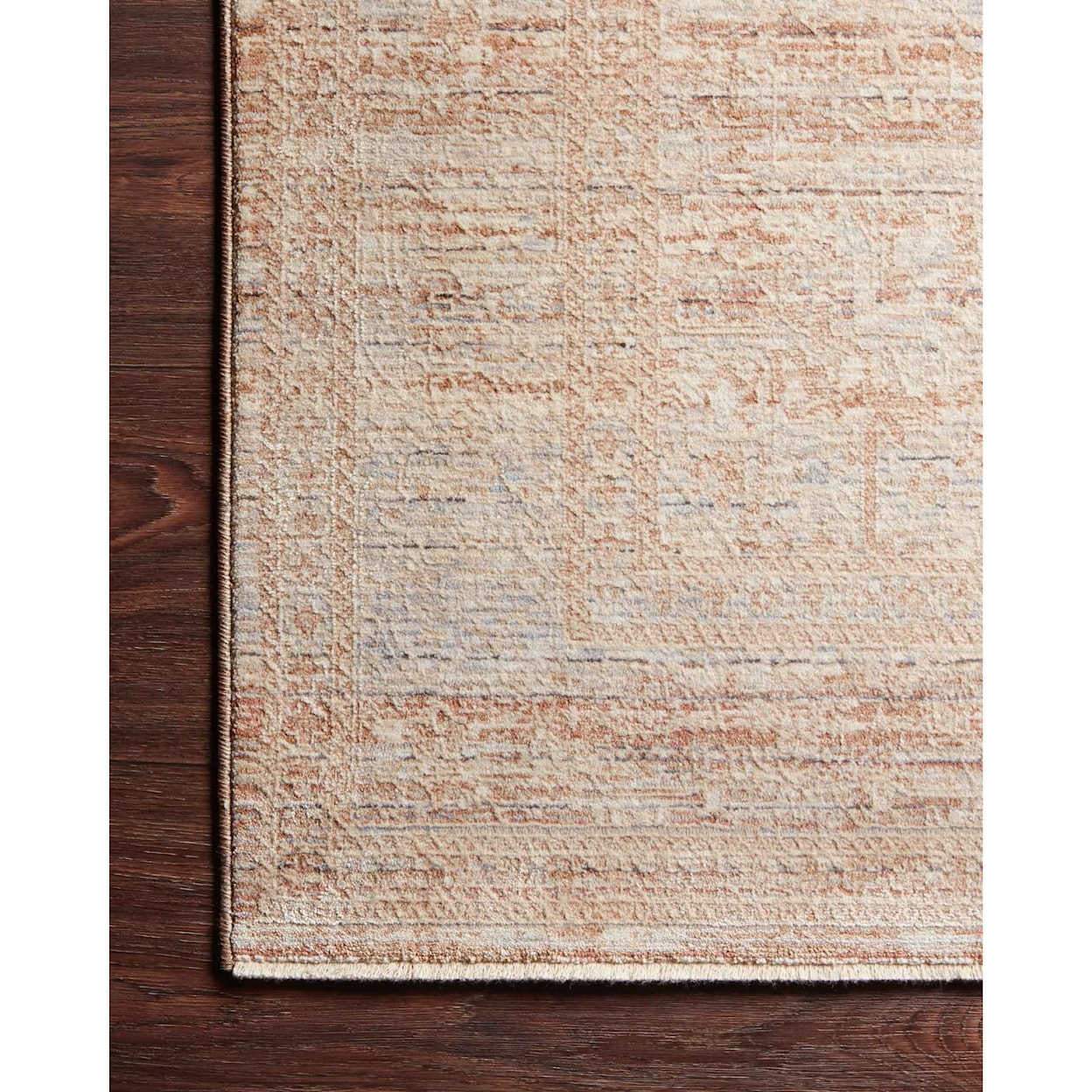 Loloi Rugs Faye 2'7" x 10'0" Terracotta / Sky Rug