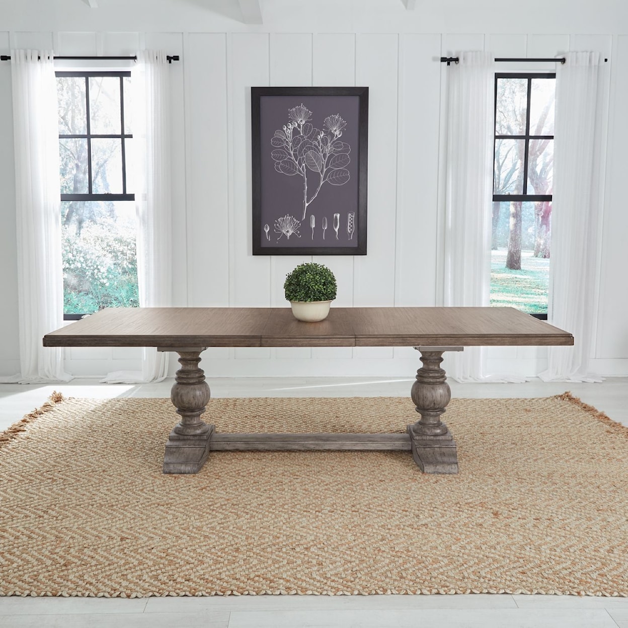 Liberty Furniture River Place Trestle Dining Table