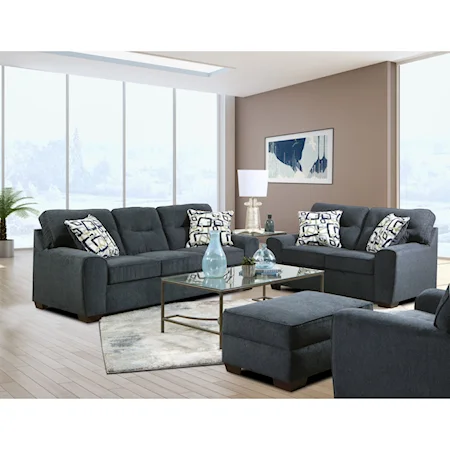 Renzo 4-Piece Contemporary Living Room Set