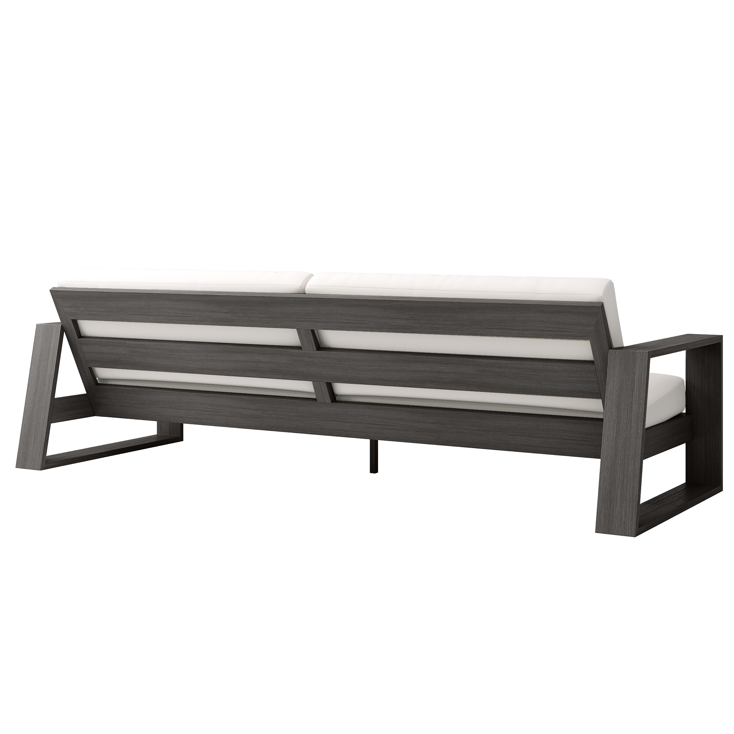 Modern Open-Frame Cushioned XL Sofa