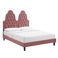 Tufted Performance Velvet King Platform Bed