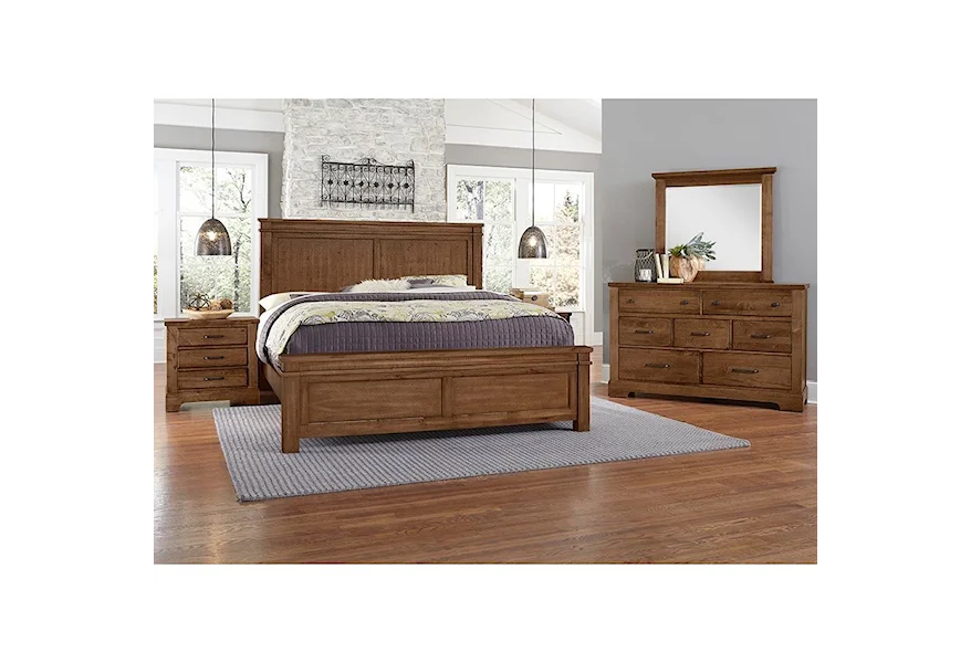 Cool Rustic Queen Bedroom Group by Artisan & Post at Esprit Decor Home Furnishings