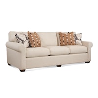 Transitional Sofa with Topstitch