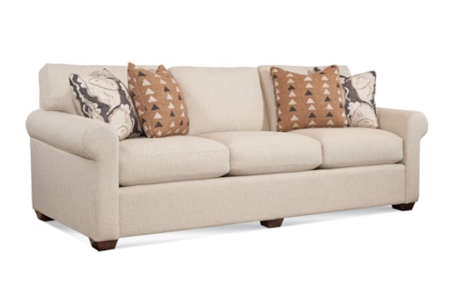 Transitional Sofa with Topstitch