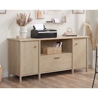 Transitional Home Office Storage Credenza with