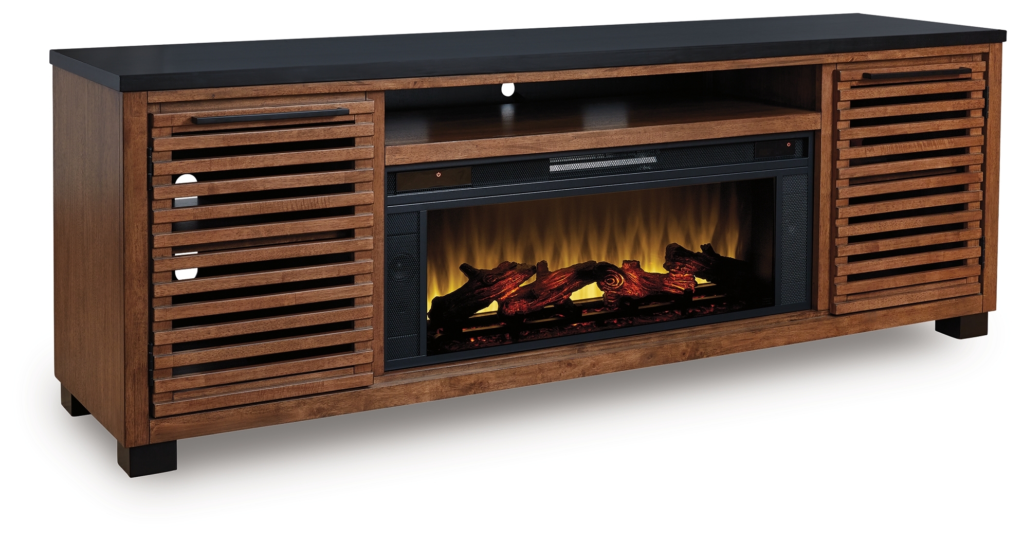 84&amp;quot; TV Stand With Electric Fireplace