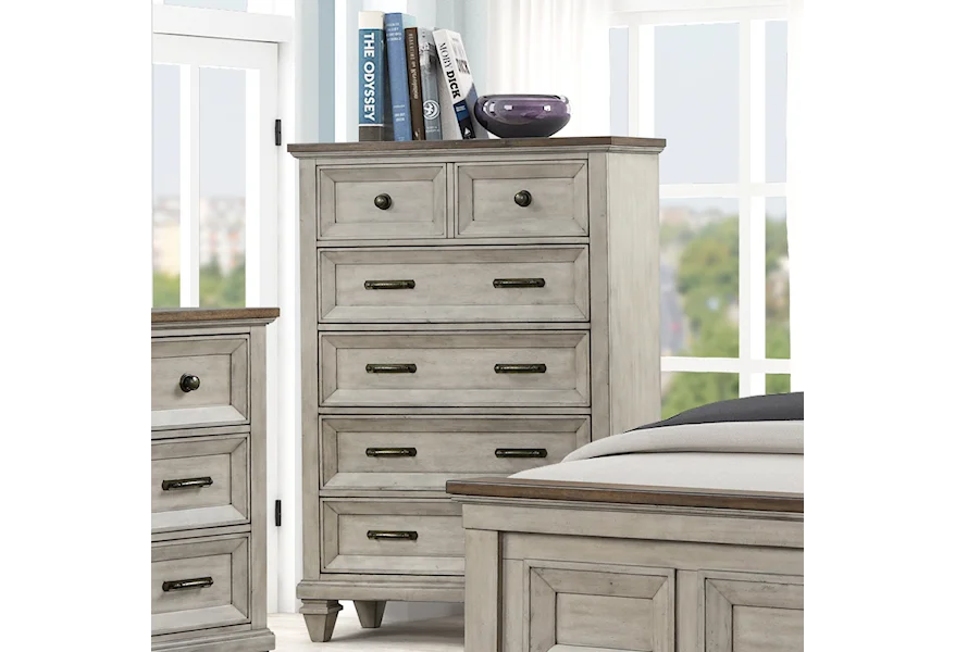 Mariana 6-Drawer Chest by New Classic at Beck's Furniture
