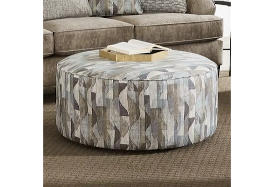 4200 OUTLIER MUSHROOM Cocktail Ottoman by Fusion Furniture at Z & R Furniture