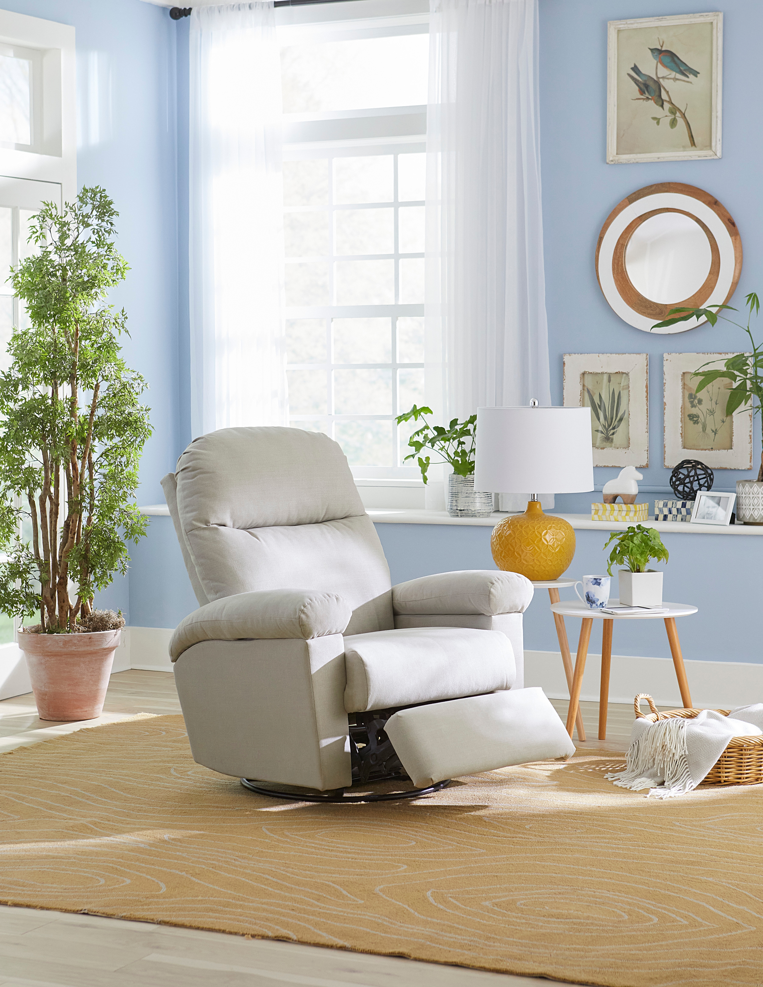 Best Home Furnishings Jodie Power Swivel Recliner w/ Adjustable Arms