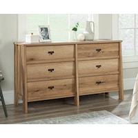 Modern Farmhouse 6-Drawer Dresser with Tip Restraint Safety Strap