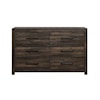 Global Furniture LINWOOD Dark Oak Dresser