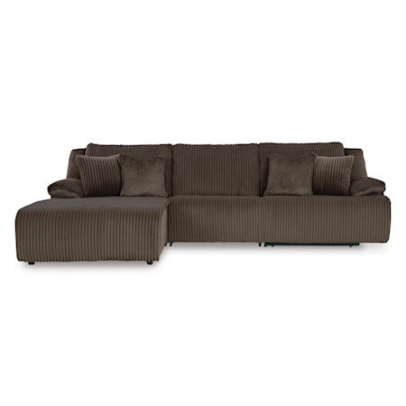 3-Piece Reclining Sectional with Chaise